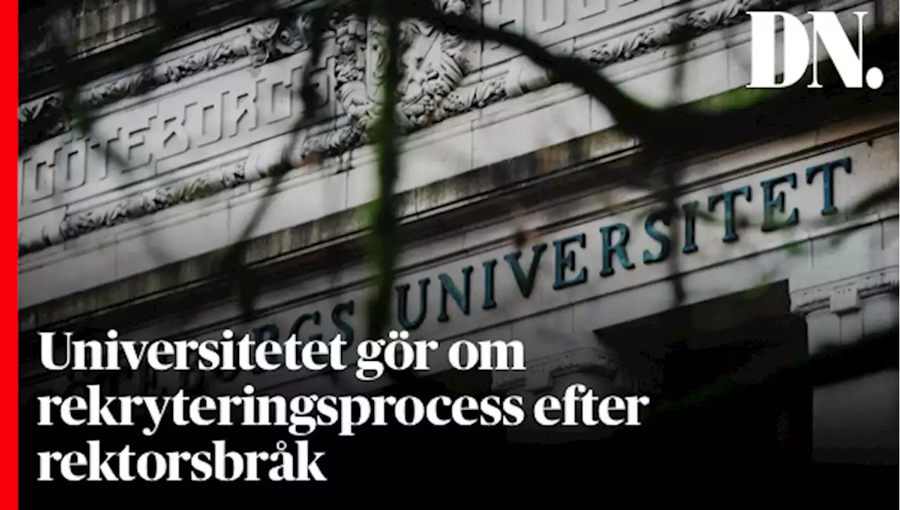 Universitetet gör om rekryteringsprocess efter rektorsbråk