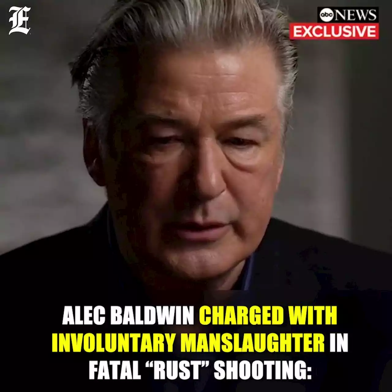 Alec Baldwin charged with involuntary manslaughter in Halyna Hutchins shooting