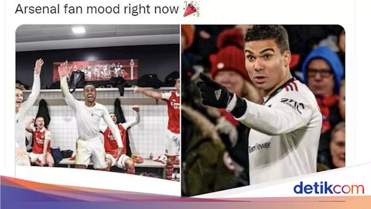 Meme Casemiro Absen Bikin Fans MU Cemas, Arsenal Senang Bukan Kepalang