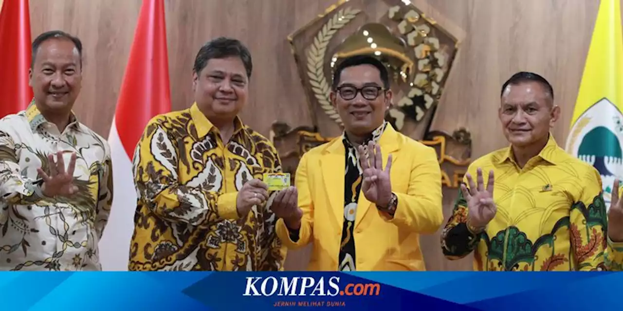 Ridwan Kamil dan Golkar, antara Jaga Suara Beringin di Jabar hingga Pilkada DKI