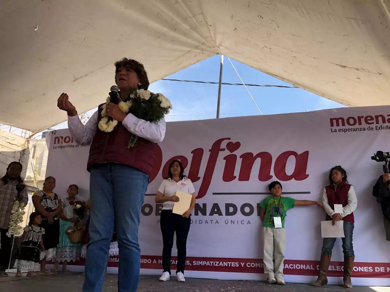 Delfina Gómez pide respeto al proceso electoral de Edomex