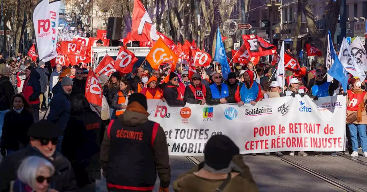 Réforme des retraites : 1,12 million de manifestants en France, selon le ministère de l'Intérieur