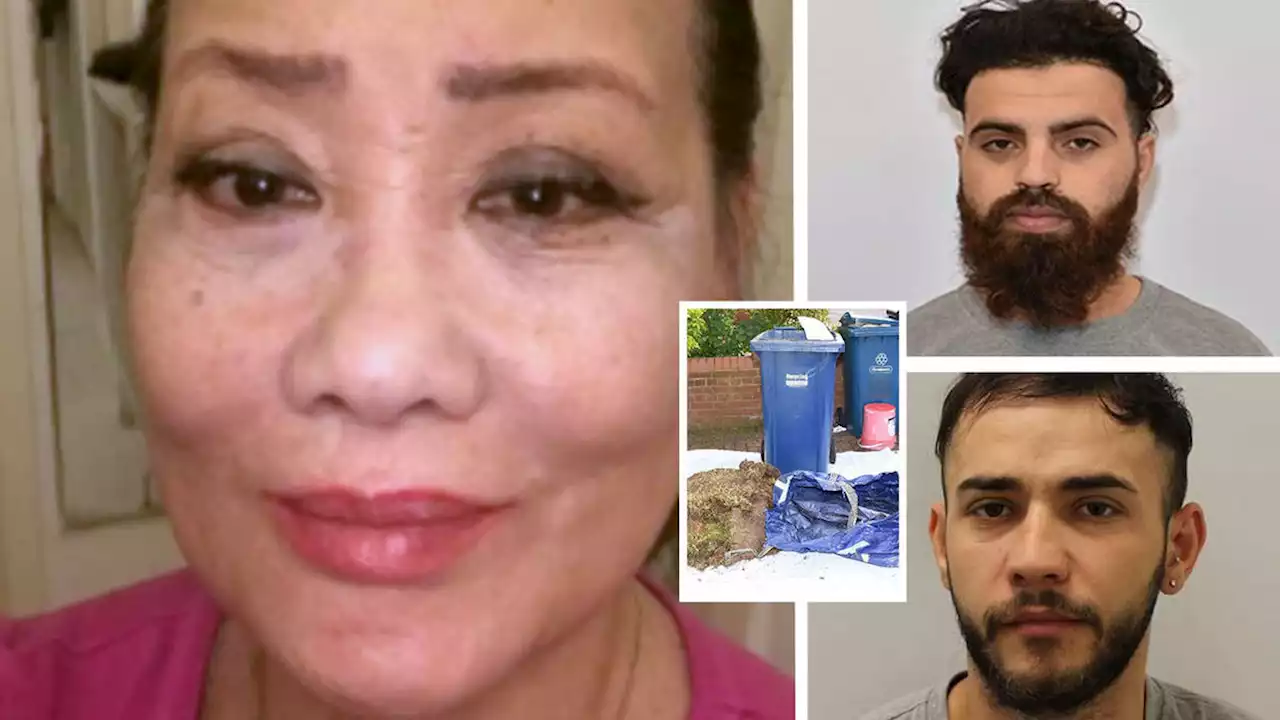 Two men guilty of strangling millionairess, 71, with hairdryer cord before dumping body in wheelie bin in £4.6m scam