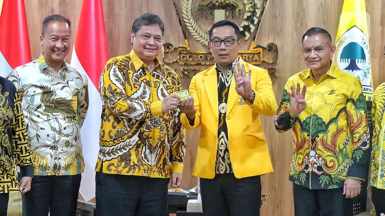 4 Tanggapan Berbagai Pihak Bergabungnya Ridwan Kamil dengan Partai Golkar