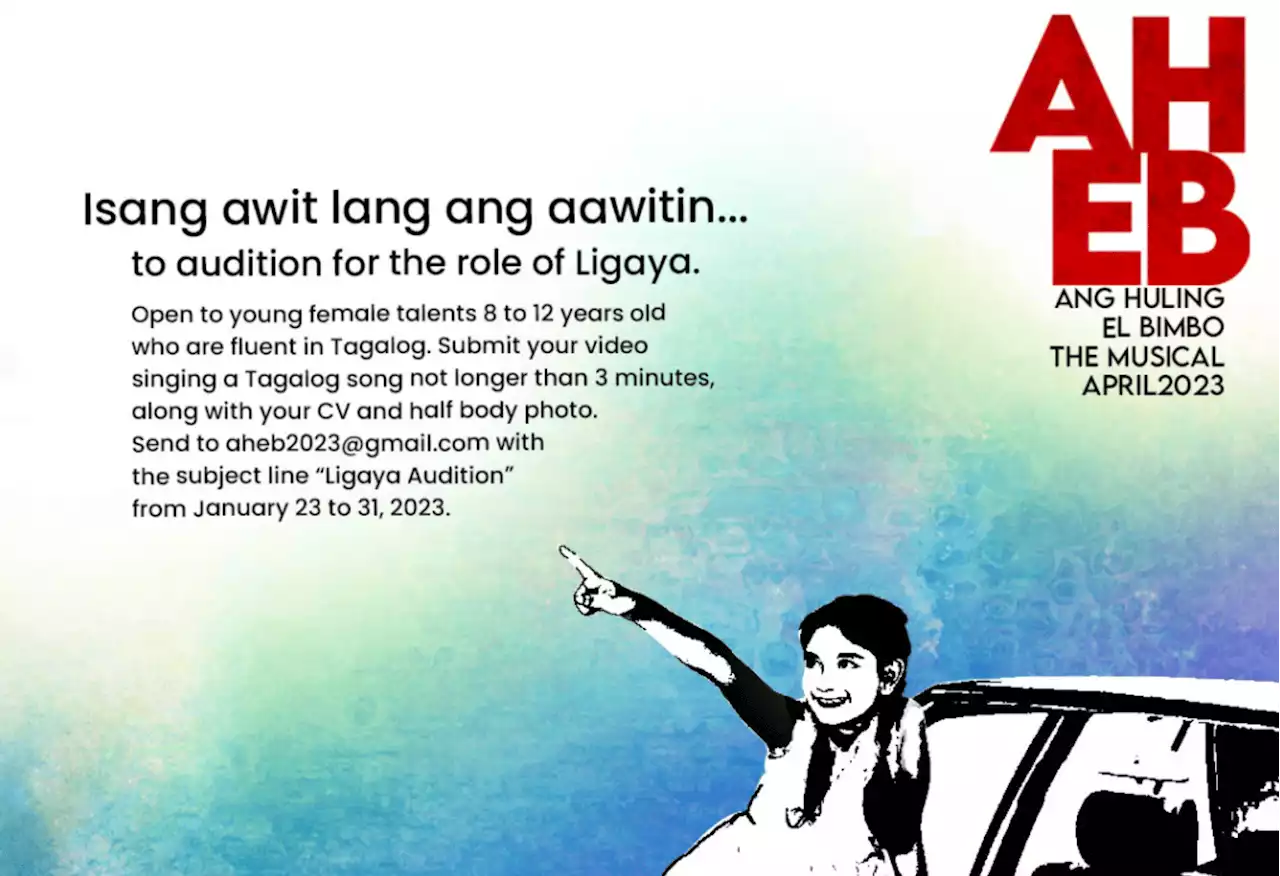 Ang Huling El Bimbo The Musical is in search of the next Ligaya