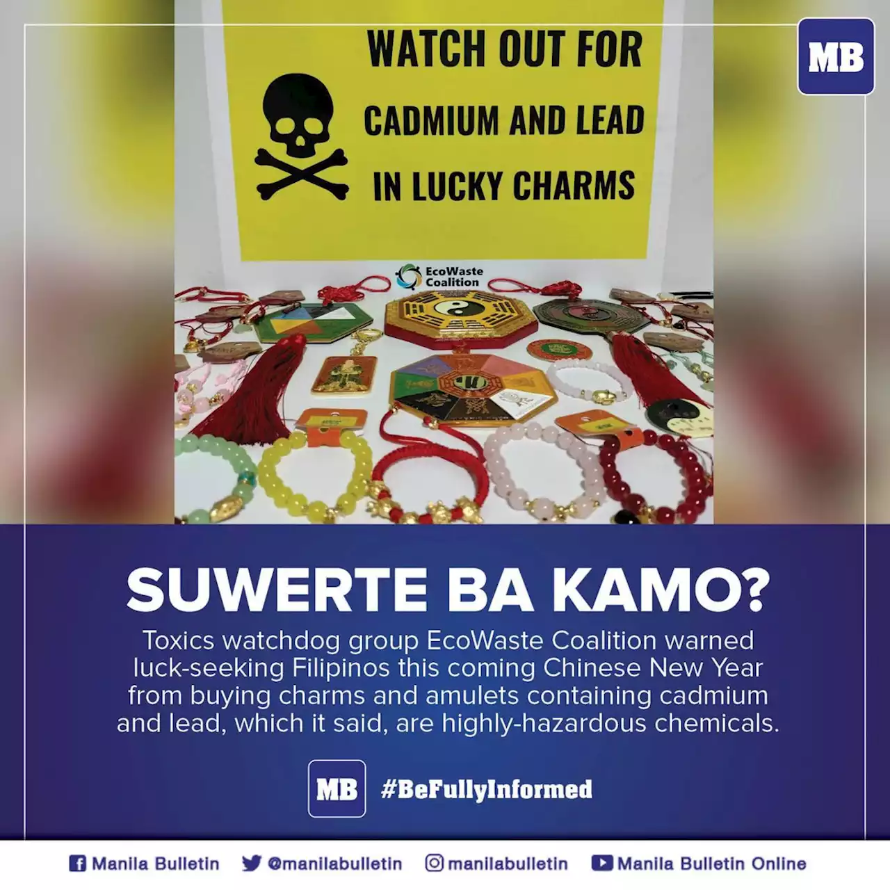 Group warns luck-seeking Pinoys vs lead, cadmium-laden lucky charms, amulets