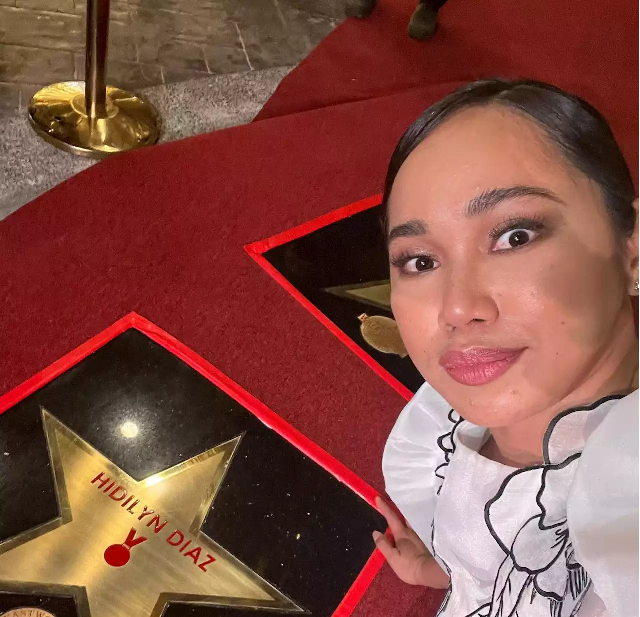 Hidilyn Diaz honored with a star at the Eastwood City Walk of Fame