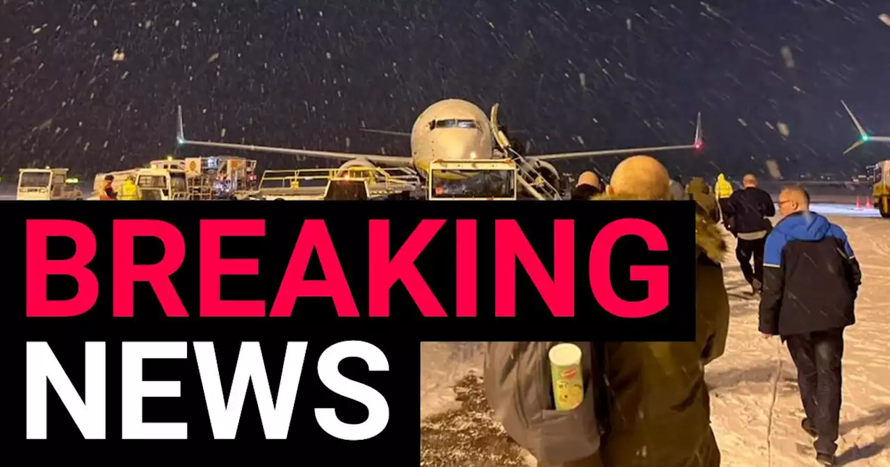 Manchester Airport forced to close both runways after heavy snowfall