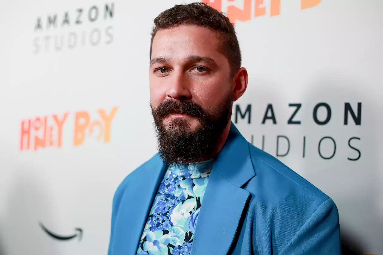 Shia LaBeouf unrecognizable in Greek goddess drag — complete with high heels