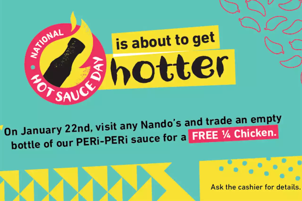 National Hot Sauce Day Is About to Get Hotter at Nando’s — with FREE Chicken - PoPville