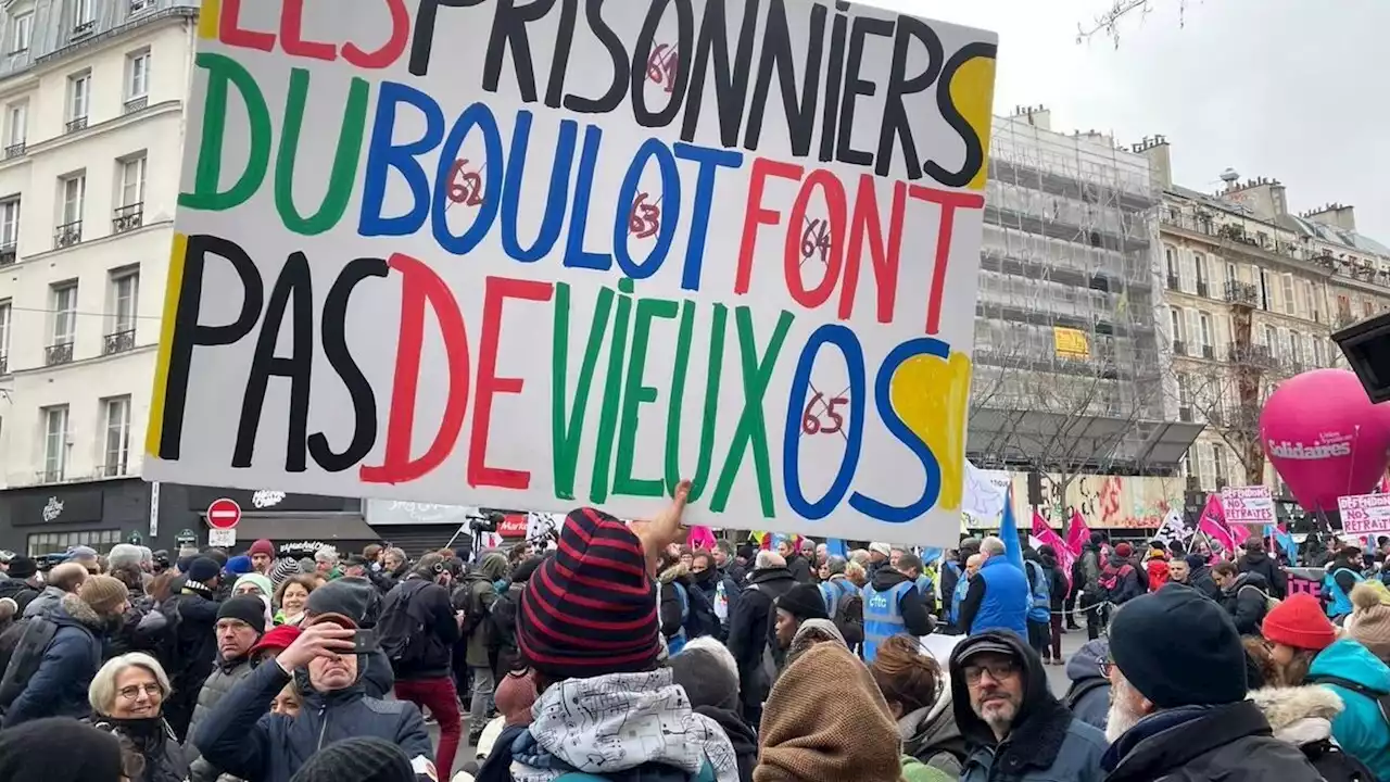 France: plus d'un million de manifestants pour les retraites, selon la police