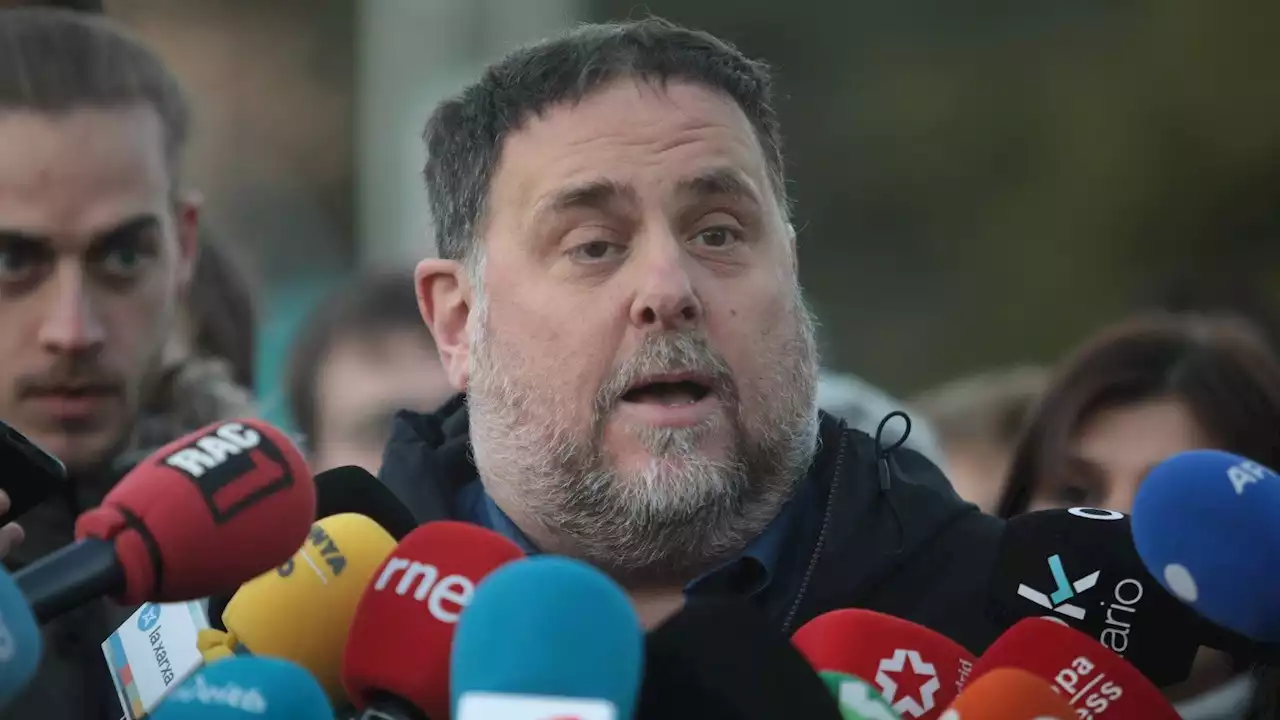 Junqueras, en la protesta contra la cumbre hispano-francesa en Barcelona: 'El conflicto no ha terminado'