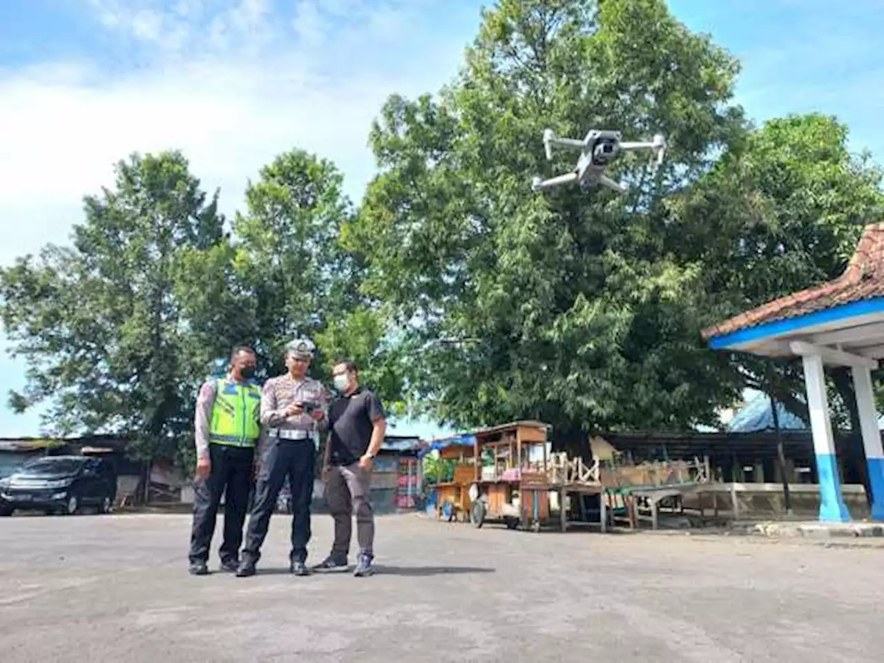 Wah, Polda Jateng Uji Coba Tilang Elektronik Pakai Drone di Penggung Klaten