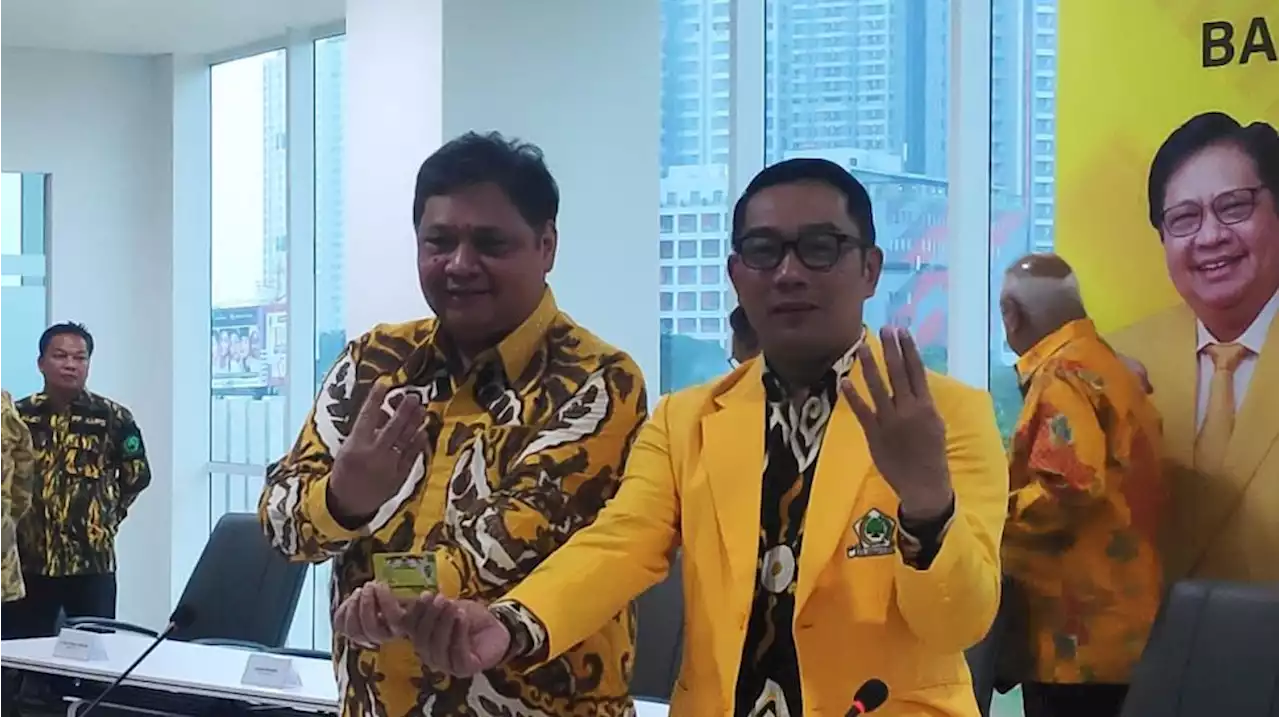 Bukan Untuk Cawapres, Ridwan Kamil Bakal Dijagokan Golkar Maju Pilgub DKI