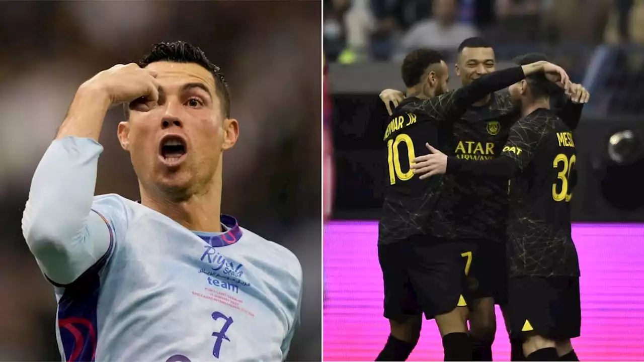 Fotboll: Ronaldo målskytt i debuten – föll mot Messis PSG