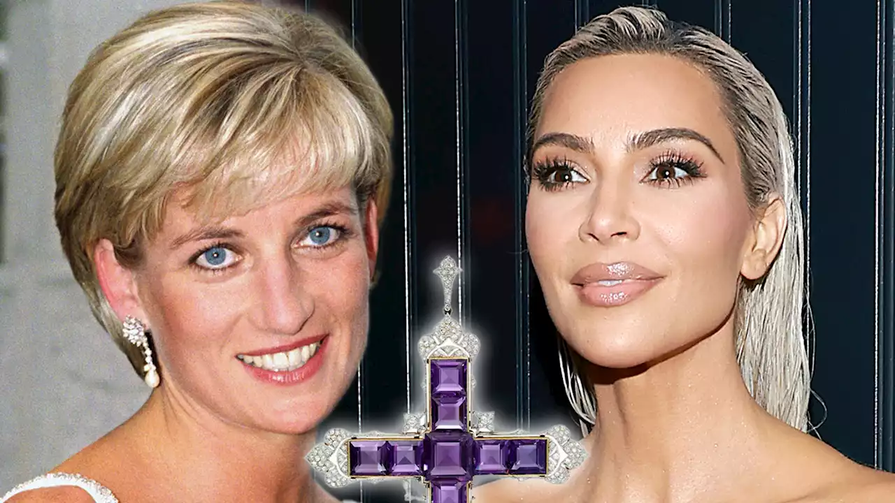 Kim Kardashian Buys Iconic Princess Diana Diamond Cross Necklace