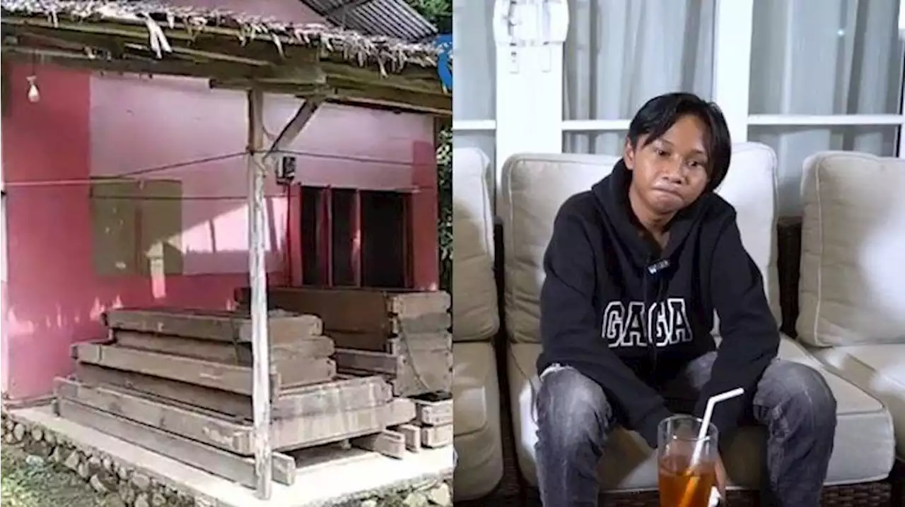 Penampakan Rumah Fajar Sadboy Viral Menangis Diputusi Kekasih, Dinding Triplek, Beratap Daun Enau - Tribunsumsel.com