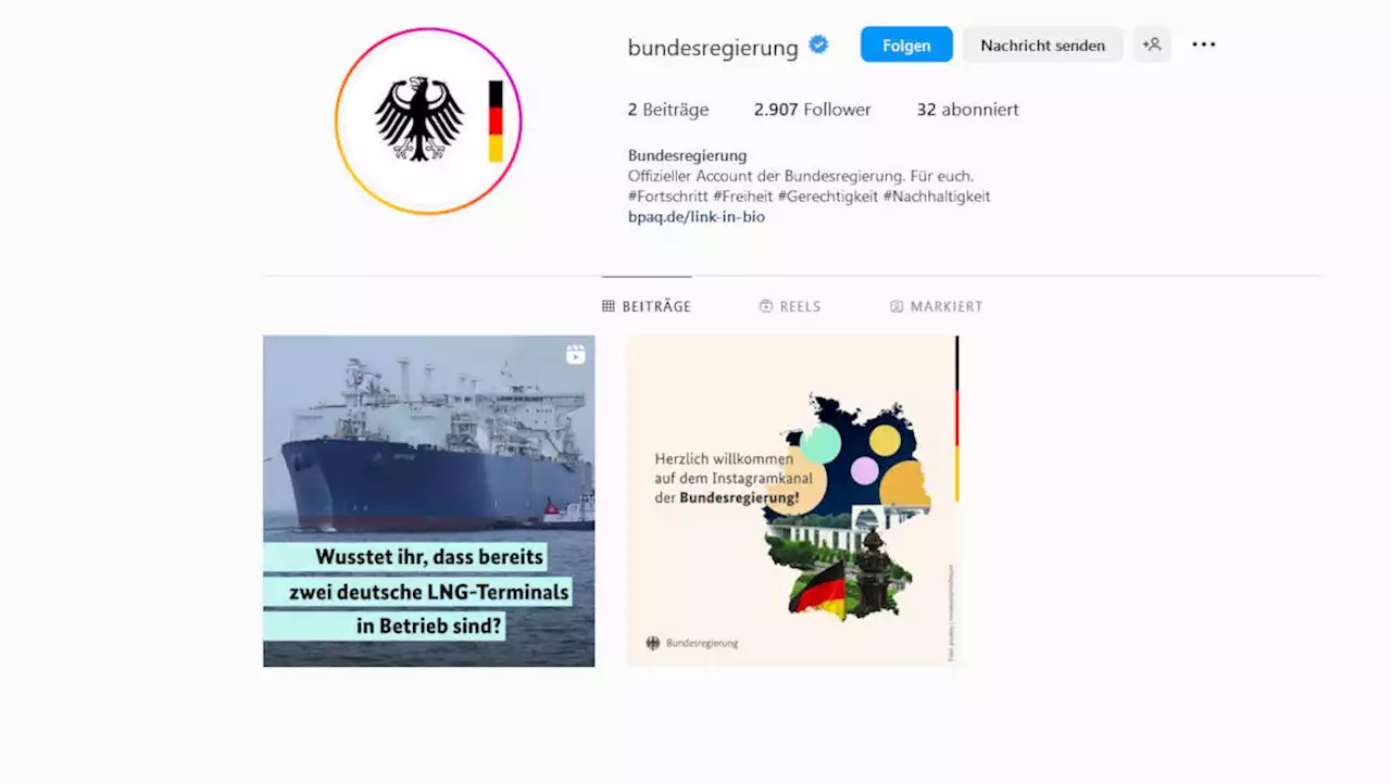 Das sind die ersten Posts der Bundesregierung auf Instagram | W&V