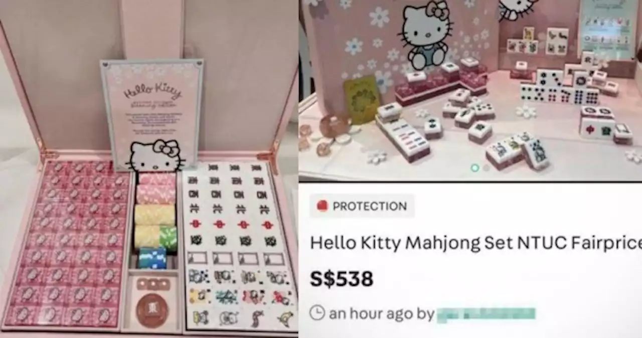 Fairprice warns against buying exclusive Hello Kitty mahjong sets being resold on Carousell for up to $588
