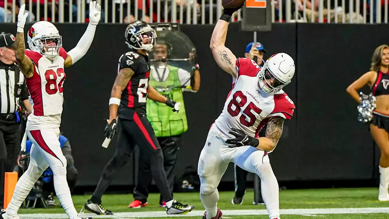 Trey McBride has best game of rookie season in Cardinals' loss to Falcons