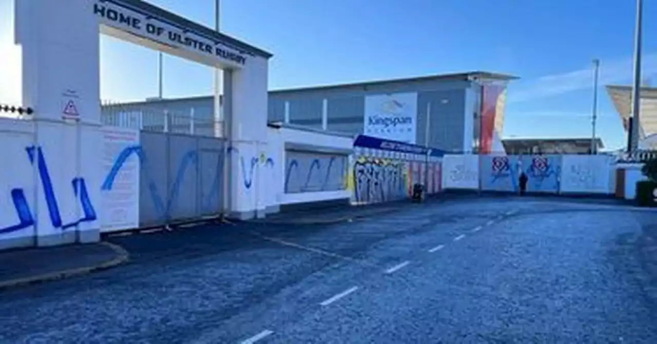 PSNI probe as Grenfell graffiti sprayed on Kingspan Stadium