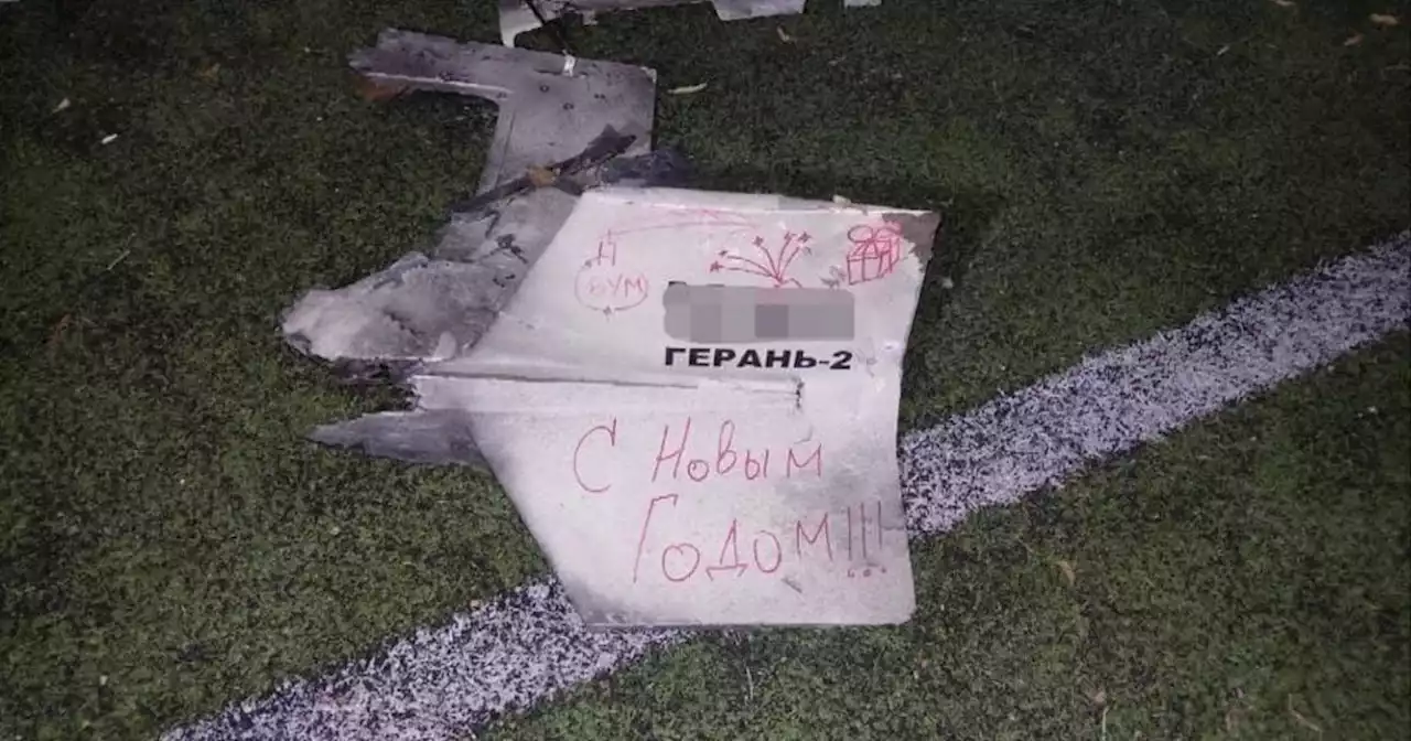 Deadly Russian aerial strike on Kyiv allegedly included drone marked with 'Happy New Year' message