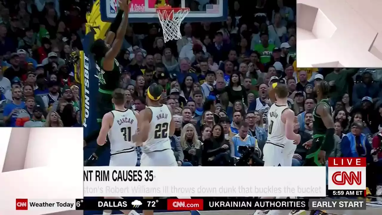 Robert Williams III's powerful dunk blamed for 35-minute delay in NBA game | CNN