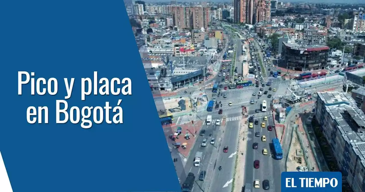 Pico y placa 1.° de enero: ¿cómo quedó la restricción este mes en Bogotá?