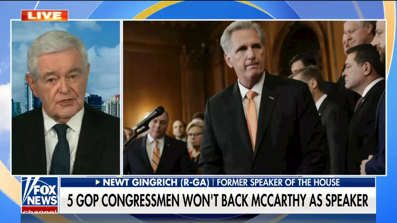 Newt Gingrich sounds alarm over opposition to Kevin McCarthy's speaker bid: GOP in danger of a 'meltdown'