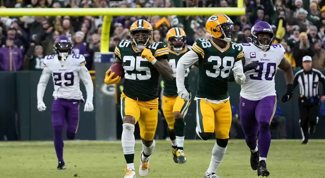 Packers put up 105-yard kickoff return, pick-six in wild first quarter vs Vikings