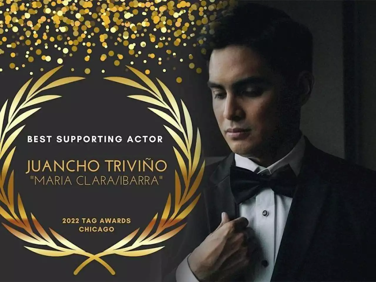 Juancho Trivino wins Best Supporting Actor at 2022 TAG Awards Chicago