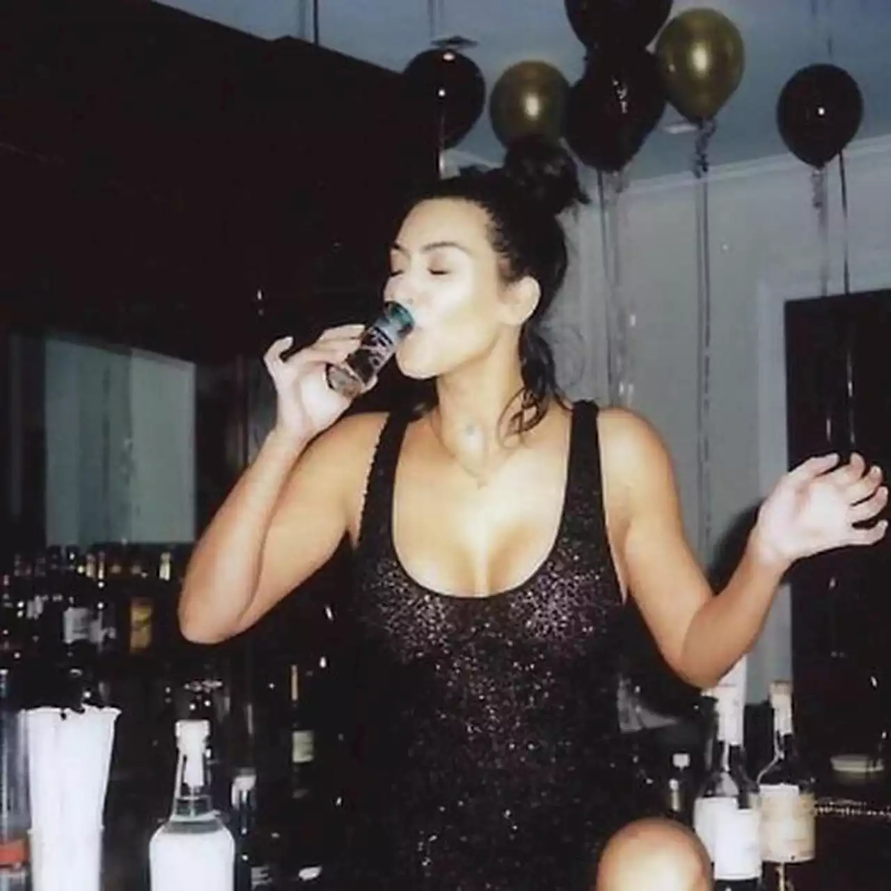 Kim Kardashian has started drinking coffee and tequila