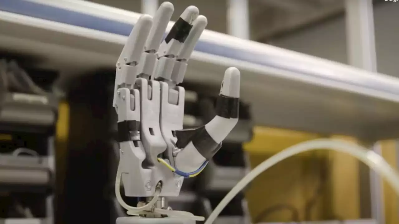 A biomechanical engineer combines 3D printing and laser-cutting technology to make prosthetic hands