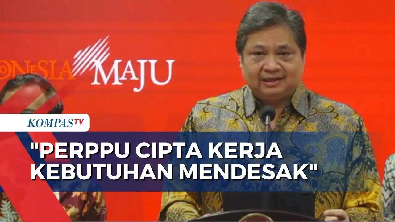 Airlangga Hartarto Klaim Perppu Cipta Kerja Kebutuhan Mendesak di Tengah Ancaman Resesi Global