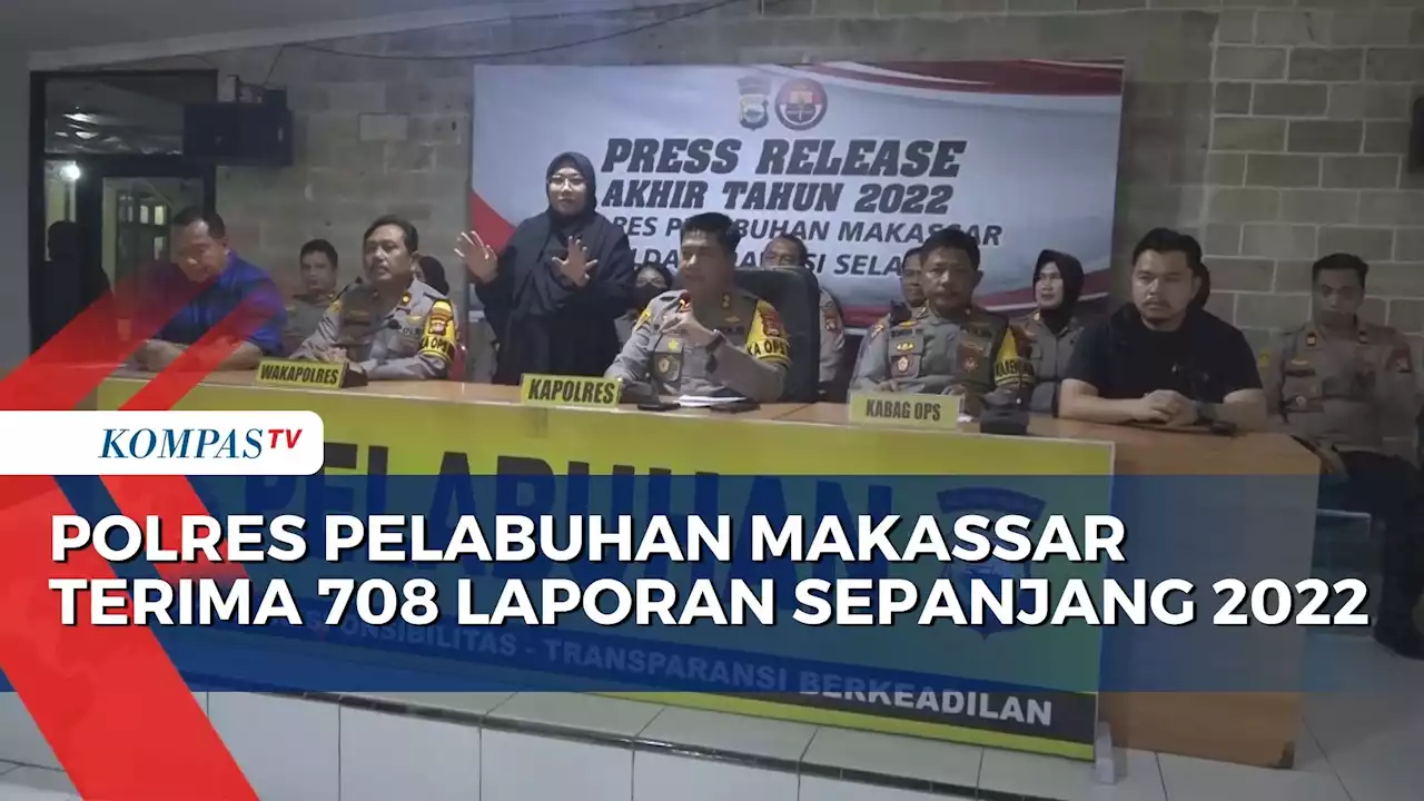 Dalam Tahun 2022 Polres Pelabuhan Tangani 708 Laporan Polisi