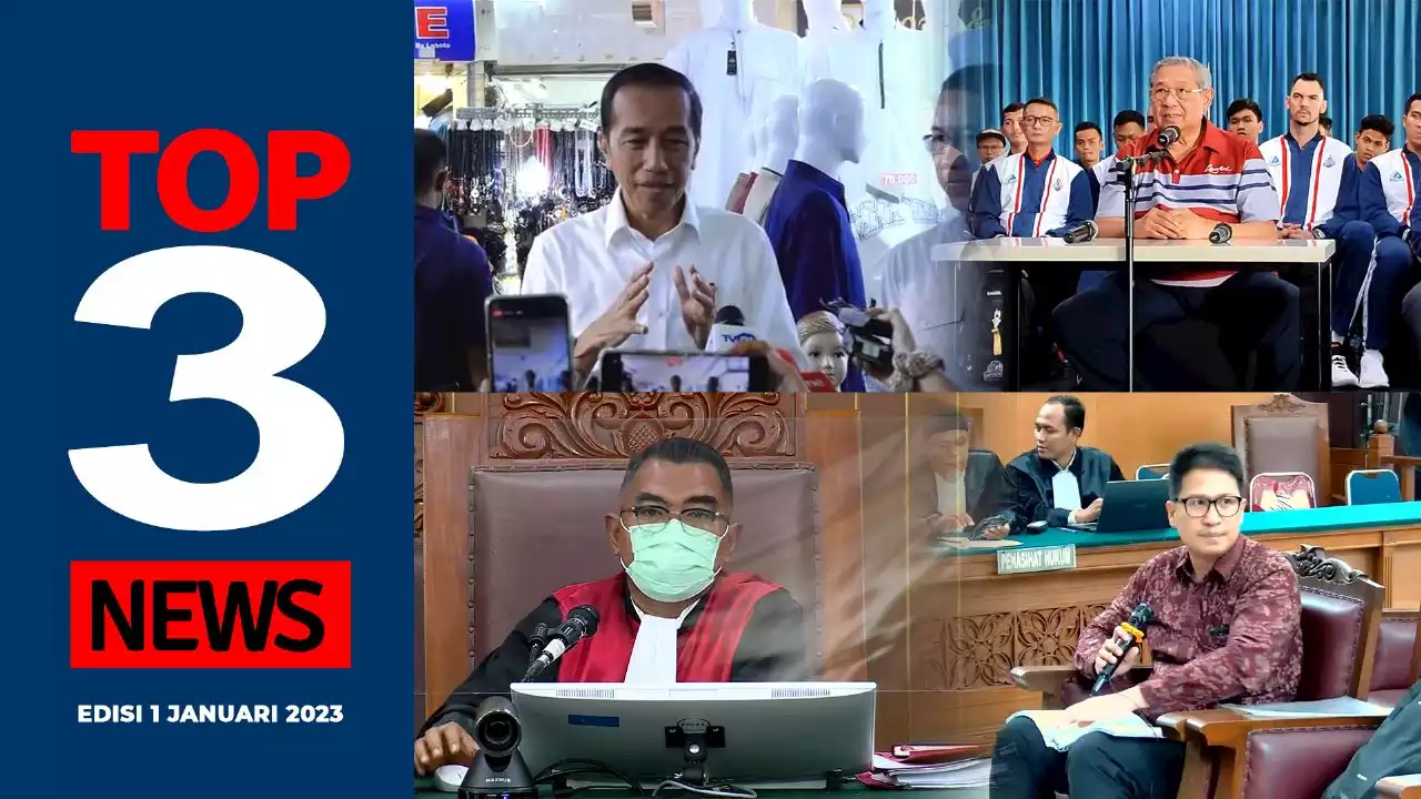 [TOP 3 NEWS] Jokowi Tinjau Tanah Abang, Resolusi 2023 SBY, Sidang Ricky Rizal dan Kuat Maruf