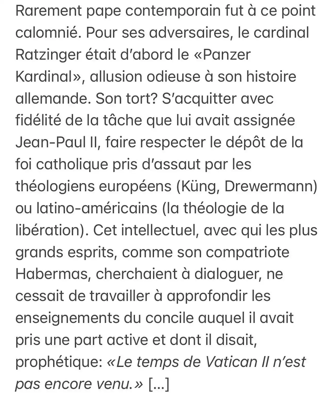 L’éditorial du Figaro: «Benoît XVI, ce grand pape au sourire si doux»