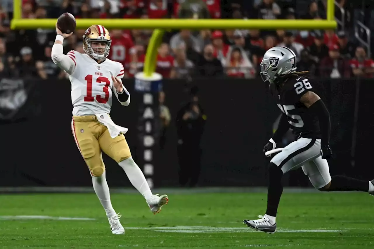 49ers report card: Brock Purdy, offense keep pace with Raiders just long enough