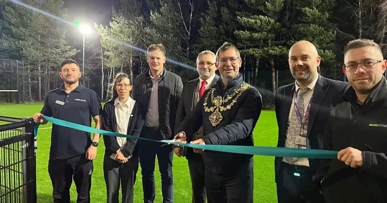 Excitement as new 4G football pitch opens at leisure centre