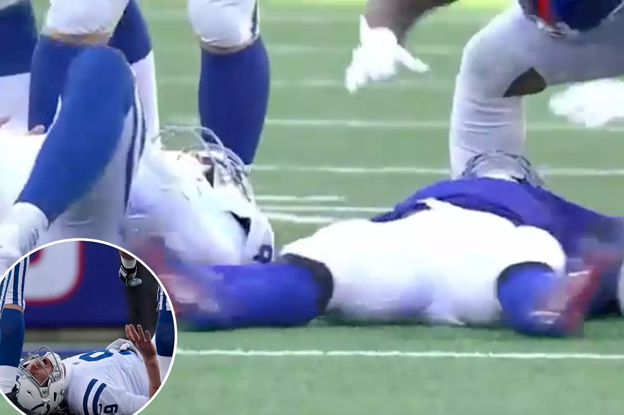 Colts blast Kayvon Thibodeaux’s celebration after Nick Foles injury: ‘Horses–t’