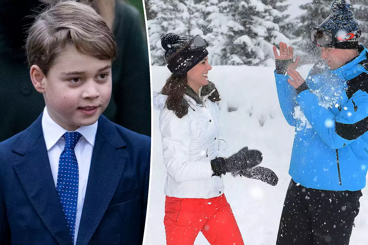 Prince George wears mom Kate Middleton’s winter hat in new photo