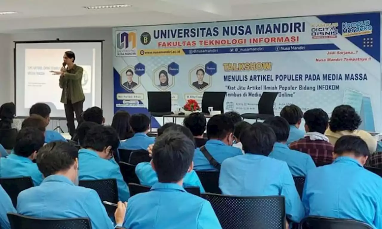 FTI Universitas Nusa Mandiri Sukses Gelar |em|Talkshow|/em| Menulis Artikel di Media Massa |Republika Online