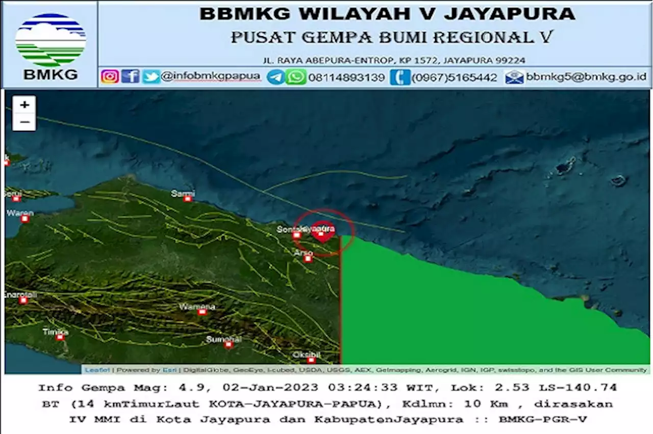 Gempa Guncang Jayapura, Rumah Sakit dan Hotel Alami Kerusakan