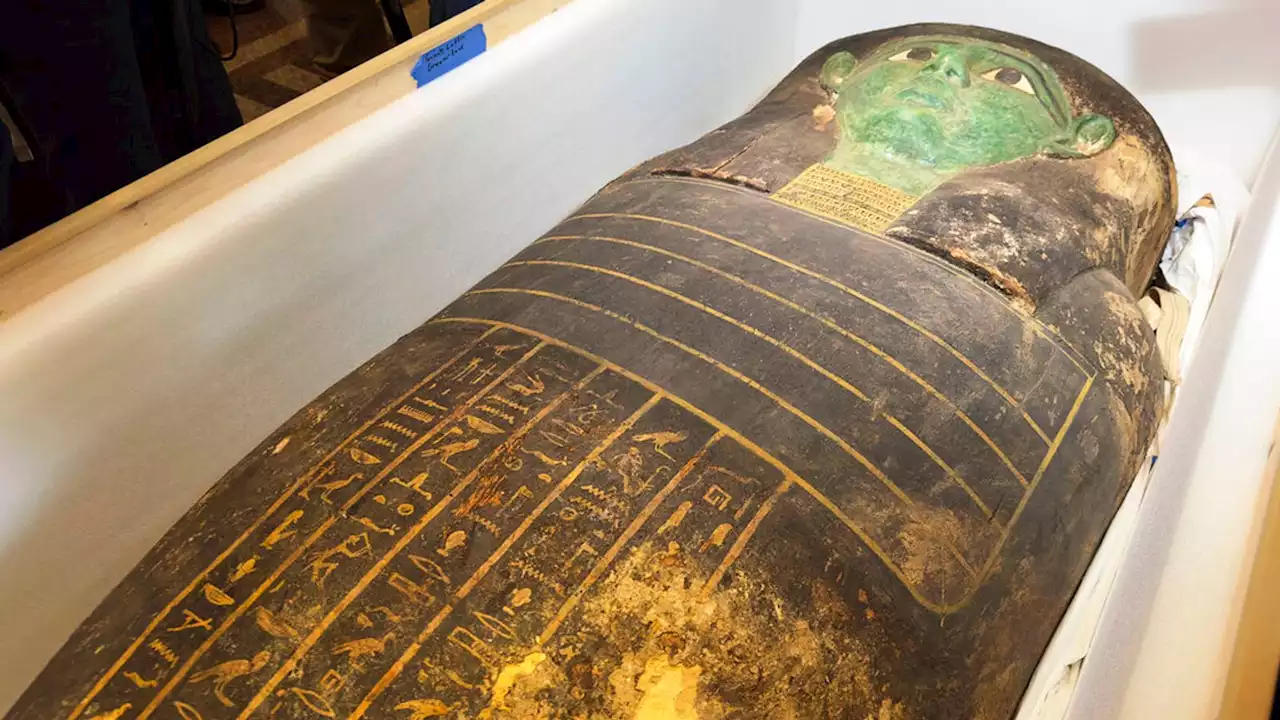 Looted sarcophagus returned to Egypt after being kept in US museum