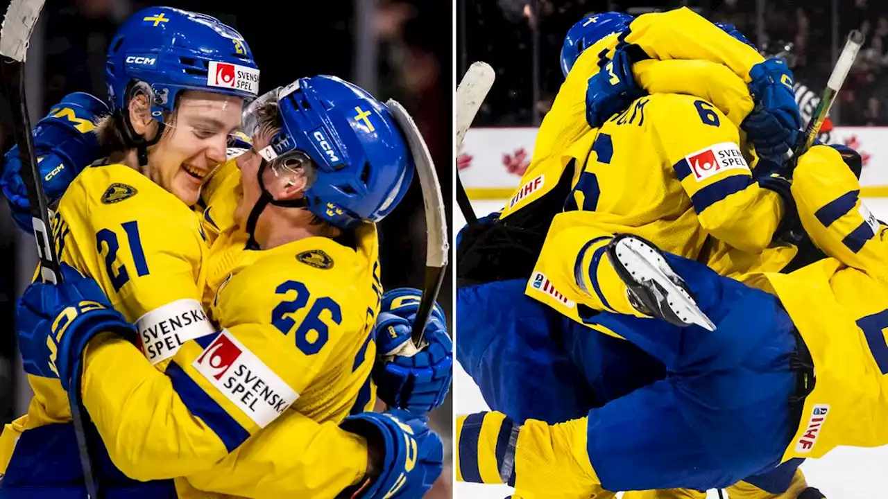 Ishockey: Victor Stjernborg stor hjälte – frälste Sverige i slutminuten