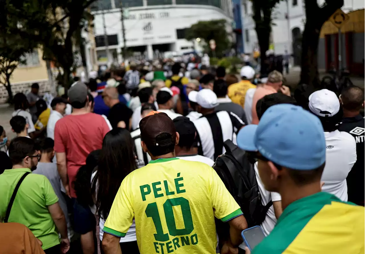 Thousands queue to say final goodbye to Brazil legend Pele at Santos football stadium