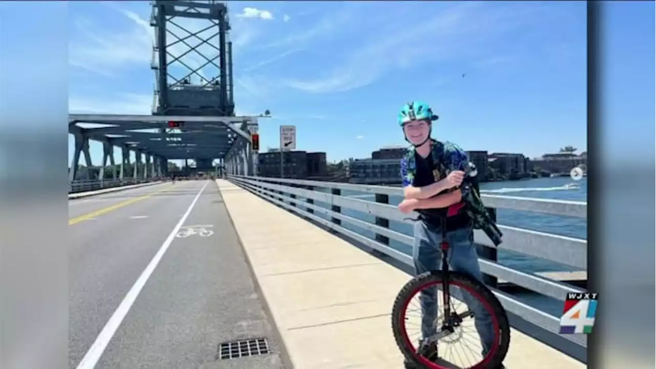 Jacksonville unicyclist riding nearly 2,000 miles to raise money, awareness for better infrastructure