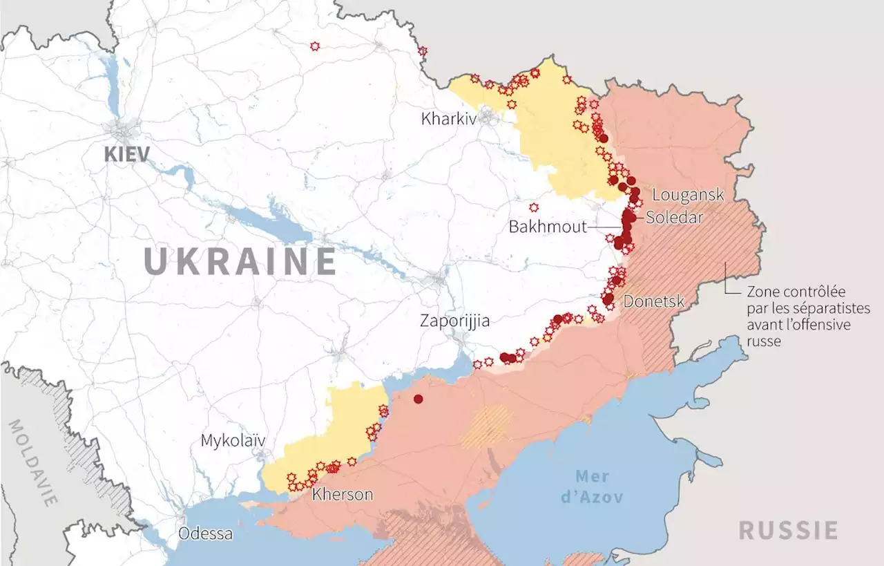 De bombardements en crash, la guerre en Ukraine en quatre infographies