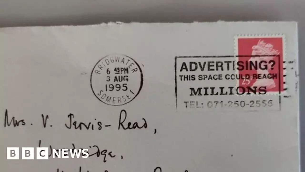 Letter from Somerset arrives in Northumberland almost 30 years later