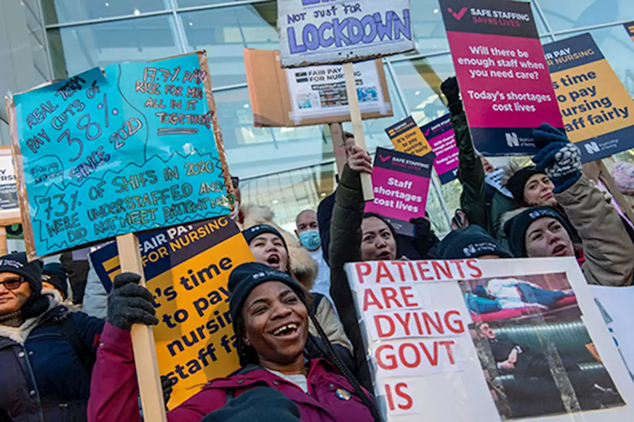 Nearly half a million UK workers set for mass strike demanding higher pay | Eamon Akil Farhat / Bloomberg News and Ellen Milligan / Bloomberg